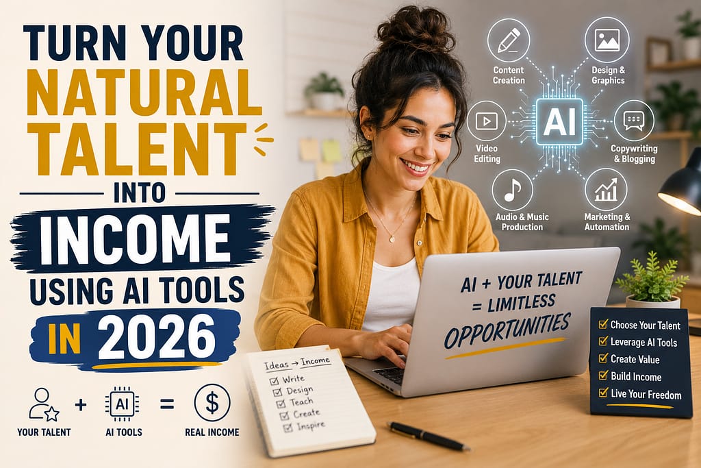 Turn your natural talents to income using AI tools