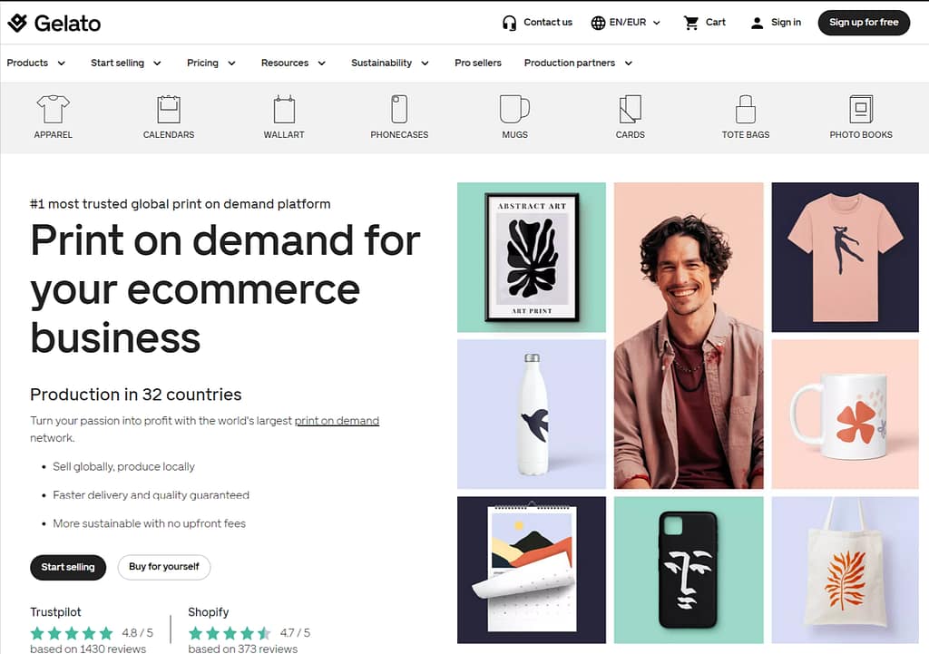 Global-Print-On-Demand-Platform-Gelato online business idea