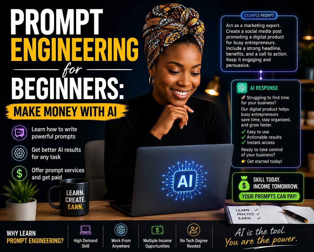 prompt Engineering for beginners make money with AI