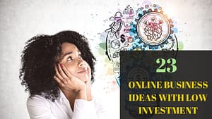 Read more about the article 23 AMAZING ONLINE BUSINESS IDEAS WITH LOW INVESTMENTS