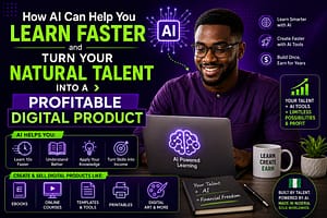 Read more about the article How AI can help you learn faster and Turn Your Natural Talent Into a Profitable Digital Product