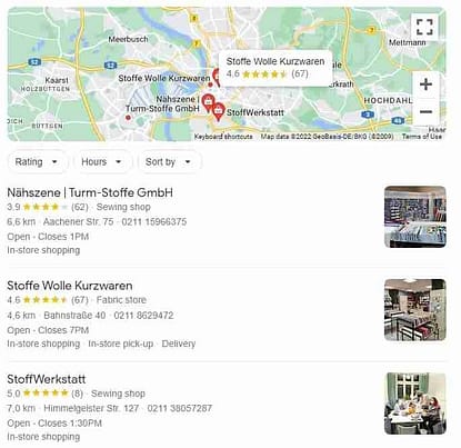google my business listings