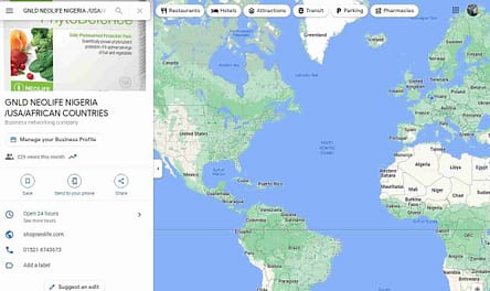 how my business appears on google map