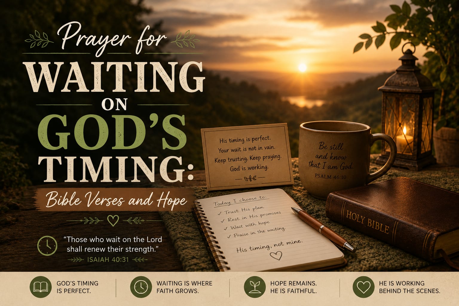 You are currently viewing Prayer for Waiting on God’s Timing: Bible Verses and Hope