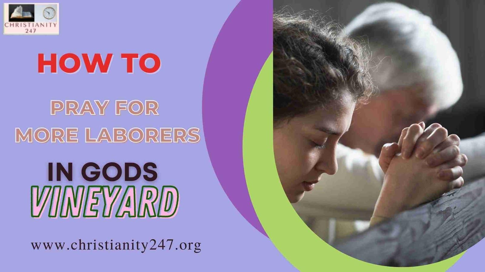 HOW TO PRAY FOR LABORERS IN GODS VINEYARD - Christianity247